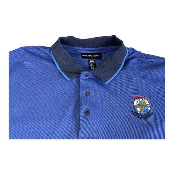 Lockheed Martin U2 Dragon Lady Plane Logo Mens Blue Polo Shirt Size 3XL - Picture 11 of 12